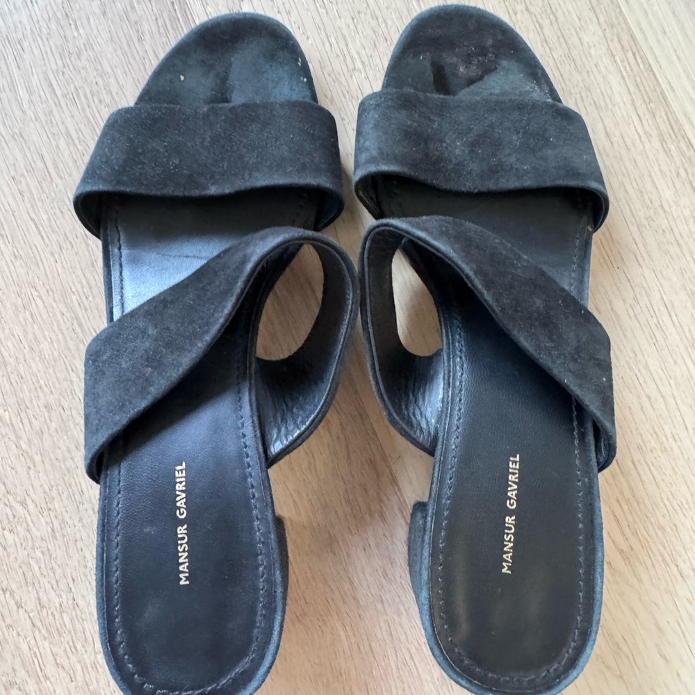Mansur Gavriel Suede Mules